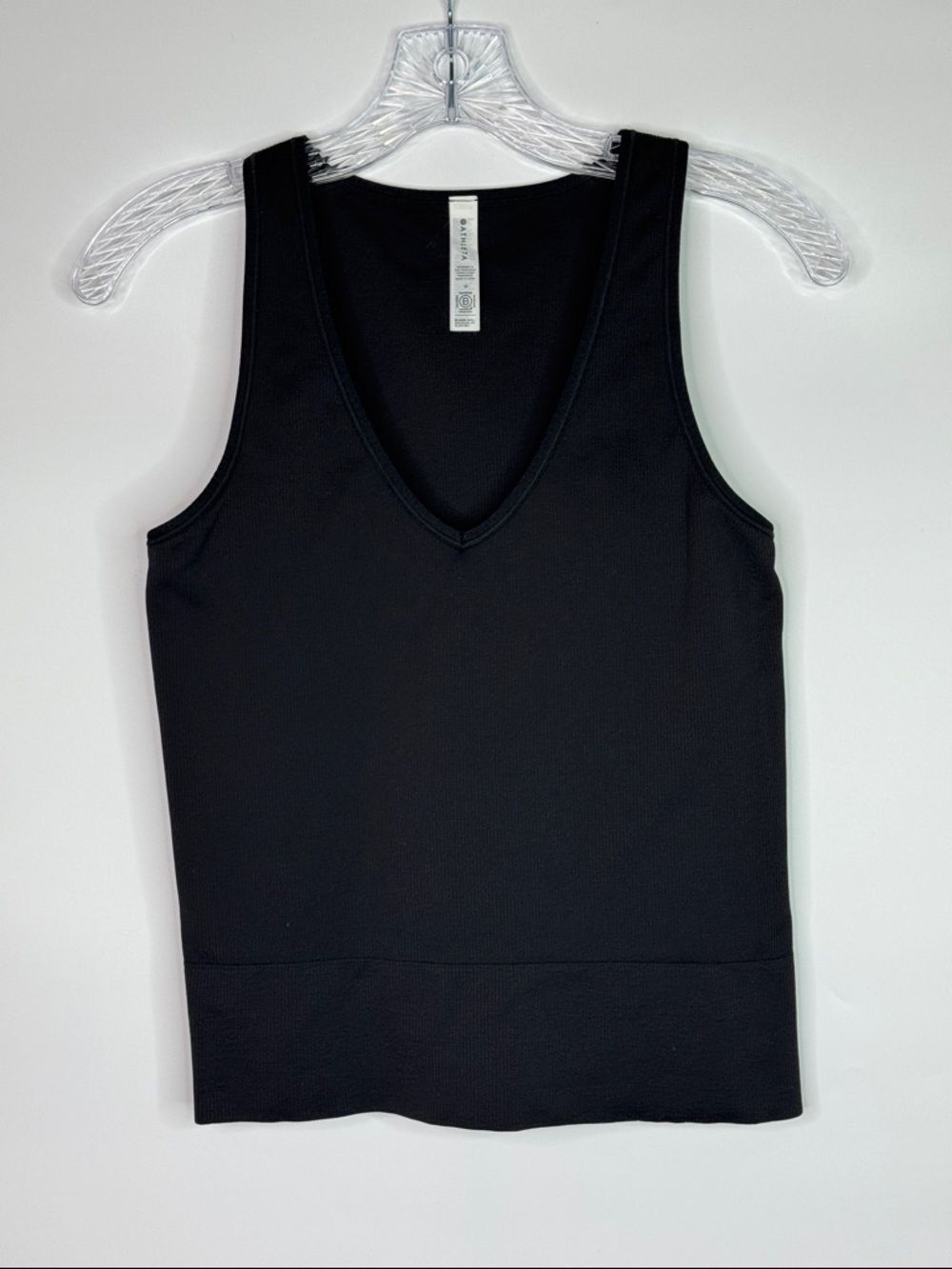Athleta Black Aurora Seamless Tank Top Shirt Size Medium